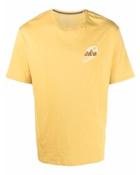 T-shirt girocollo stampata gialla di Patagonia