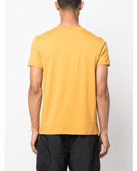 T-shirt girocollo stampata gialla di Vuarnet