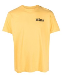 T-shirt girocollo stampata gialla di Sporty & Rich
