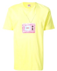 T-shirt girocollo stampata gialla di Supreme