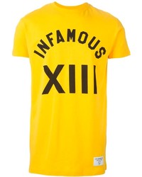 T-shirt girocollo stampata gialla