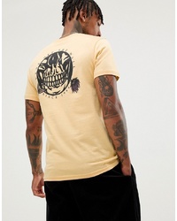 T-shirt girocollo stampata gialla di Vans