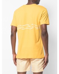 T-shirt girocollo stampata gialla di Onia