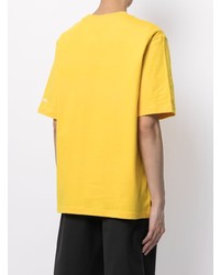 T-shirt girocollo stampata gialla di adidas