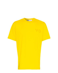 T-shirt girocollo stampata gialla di Y-3