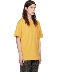 T-shirt girocollo stampata gialla di Ksubi