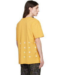 T-shirt girocollo stampata gialla di Ksubi