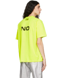 T-shirt girocollo stampata gialla di VTMNTS