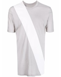 T-shirt girocollo stampata grigia di 11 By Boris Bidjan Saberi