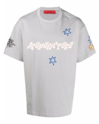 T-shirt girocollo stampata grigia di ACUPUNCTURE 1993