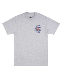 T-shirt girocollo stampata grigia di Anti Social Social Club