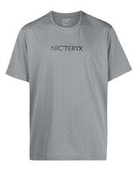 T-shirt girocollo stampata grigia di Arc'teryx