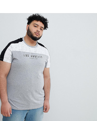 T-shirt girocollo stampata grigia di ASOS DESIGN