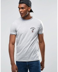 T-shirt girocollo stampata grigia di Asos