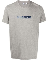 T-shirt girocollo stampata grigia di Aspesi