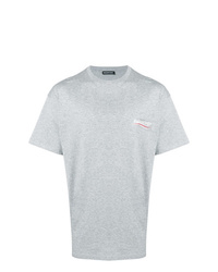 T-shirt girocollo stampata grigia di Balenciaga