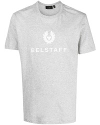 T-shirt girocollo stampata grigia di Belstaff