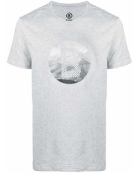 T-shirt girocollo stampata grigia di Bogner