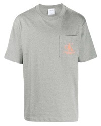 T-shirt girocollo stampata grigia di Calvin Klein Jeans Est. 1978
