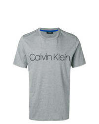 T-shirt girocollo stampata grigia di Calvin Klein