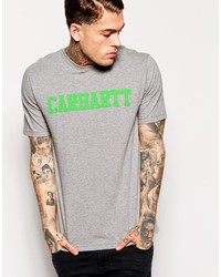 T-shirt girocollo stampata grigia di Carhartt