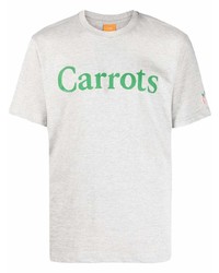 T-shirt girocollo stampata grigia di Carrots