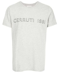 T-shirt girocollo stampata grigia di Cerruti 1881