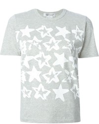 T-shirt girocollo stampata grigia di Comme Des Garcons Comme Des Garcons