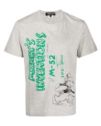 T-shirt girocollo stampata grigia di Comme des Garcons Homme Deux