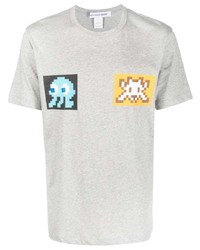T-shirt girocollo stampata grigia di Comme Des Garcons SHIRT