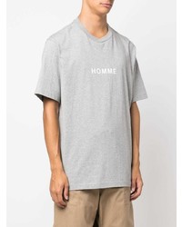 T-shirt girocollo stampata grigia di Comme des Garcons Homme
