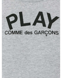 T-shirt girocollo stampata grigia di Comme des Garcons
