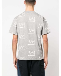 T-shirt girocollo stampata grigia di Études