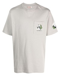 T-shirt girocollo stampata grigia di Filson