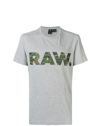 T-shirt girocollo stampata grigia di G-Star Raw Research