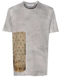 T-shirt girocollo stampata grigia di Golden Goose