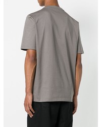 T-shirt girocollo stampata grigia di Lanvin