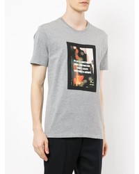 T-shirt girocollo stampata grigia di Loveless
