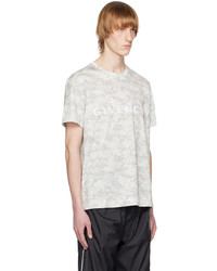 T-shirt girocollo stampata grigia di Givenchy