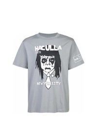 T-shirt girocollo stampata grigia di Haculla