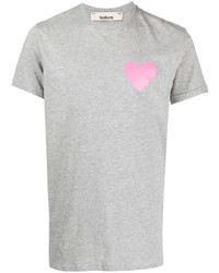 T-shirt girocollo stampata grigia di Haikure