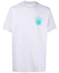 T-shirt girocollo stampata grigia di Harmony Paris