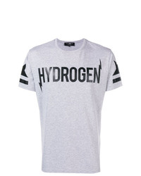 T-shirt girocollo stampata grigia di Hydrogen