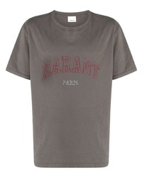 T-shirt girocollo stampata grigia di Isabel Marant
