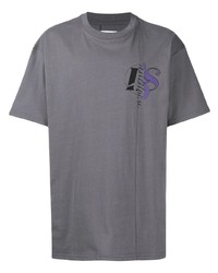 T-shirt girocollo stampata grigia di Izzue