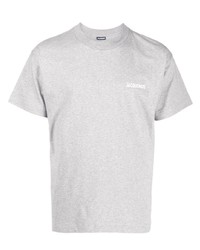 T-shirt girocollo stampata grigia di Jacquemus