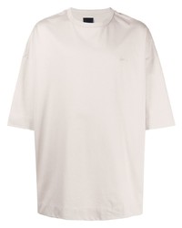 T-shirt girocollo stampata grigia di Juun.J