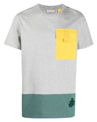 T-shirt girocollo stampata grigia di JW Anderson
