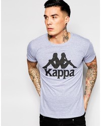 T-shirt girocollo stampata grigia di Kappa