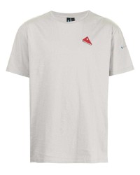 T-shirt girocollo stampata grigia di Klättermusen